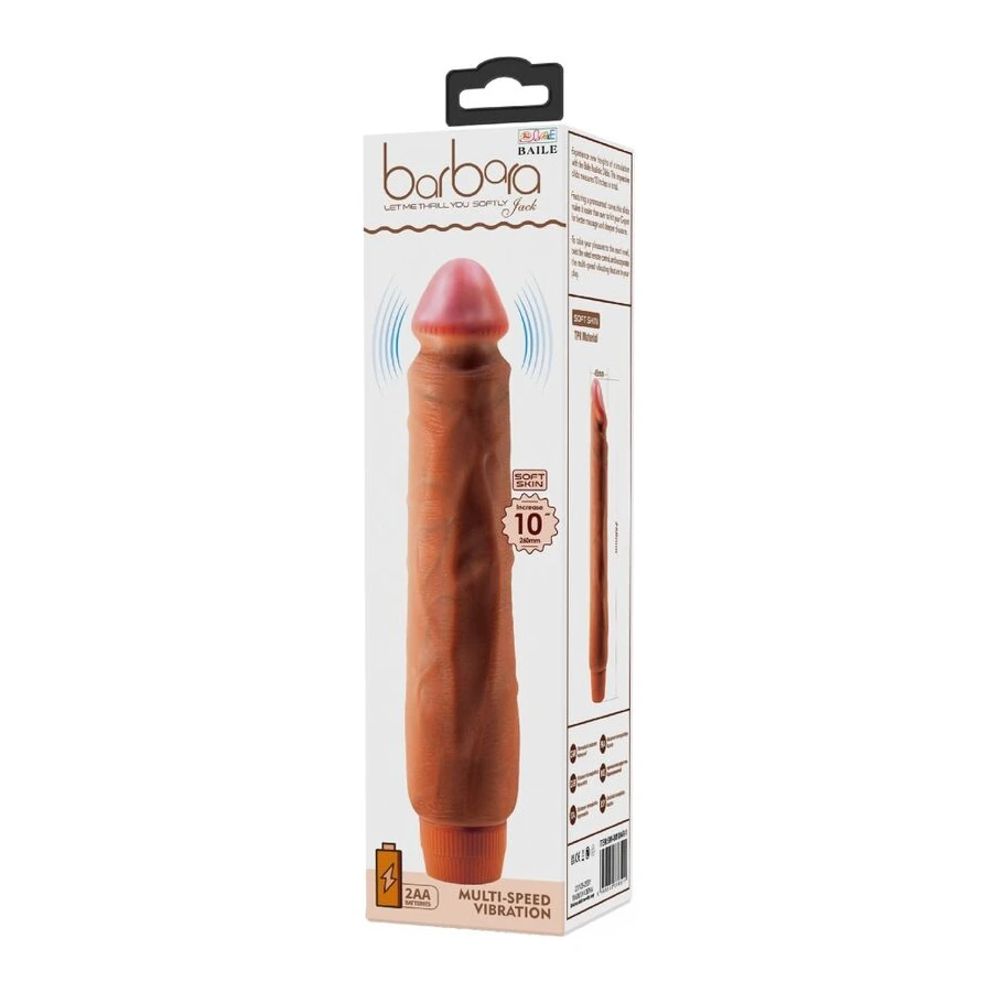 BAILE - JACK VIBRATORE REALISTICO 26 CM MULATTO